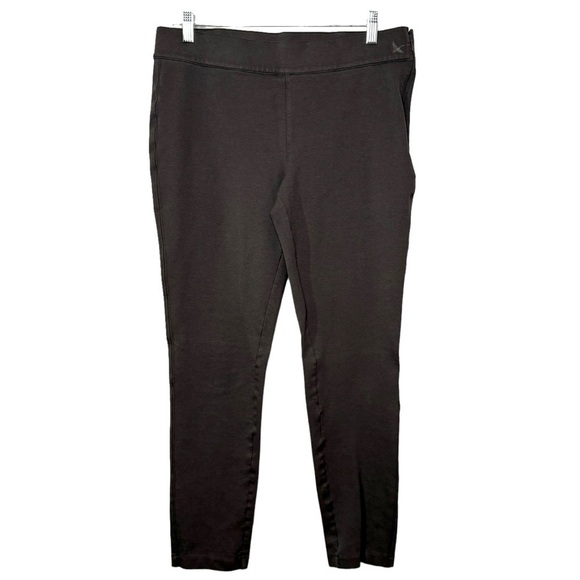 Eddie Bauer Passenger Ponte Skinny Pants Travex Cropped Gray Womens 12 w/flaw - Picture 1 of 11